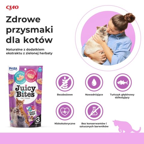 INABA Juicy Bites O smaku krewetek i owoców morza - przysmak dla kota - 3x11,3 g INABA Juicy Bites O smaku krewetek i owoców morza - przysmak dla kota - 3x11,3 g