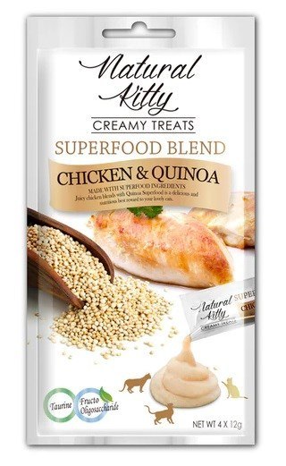 Natural Kitty Sos Superfood KURCZAK KOMOSA RYŻOWA 4x12g Natural Kitty Sos Superfood KURCZAK KOMOSA RYŻOWA 4x12g