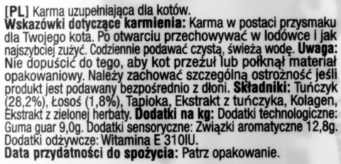 Przysmak CHURU Tuńczyk z łososiem dla kota 4x14g Przysmak CHURU Tuńczyk z łososiem dla kota 4x14g
