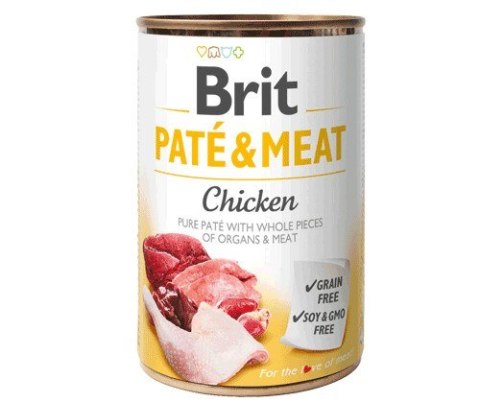 BRIT PATÉ & MEAT z kurczakiem - mokra karma dla psa - puszka - 400 g BRIT PATÉ & MEAT z kurczakiem - mokra karma dla psa - puszka - 400 g