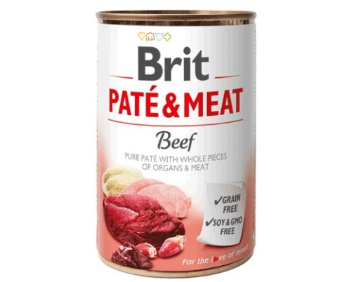 BRIT PATÉ & MEAT z wołowiną - mokra karma dla psa - puszka - 400 g BRIT PATÉ & MEAT z wołowiną - mokra karma dla psa - puszka - 400 g