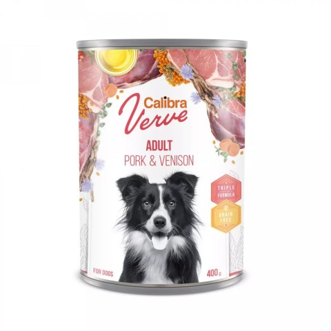 CALIBRA DOG VERVE GF ADULT PORK & VENISON- mokra karma dla psa - 400G CALIBRA DOG VERVE GF ADULT PORK & VENISON- mokra karma dla psa - 400G