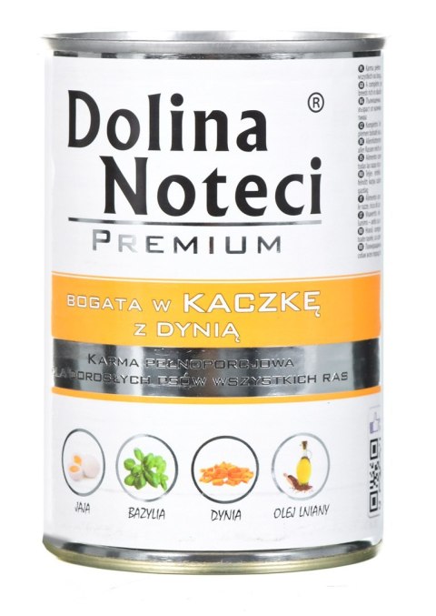 DOLINA NOTECI Premium bogata w kaczkę z dynią - mokra karma dla psa - 400g DOLINA NOTECI Premium bogata w kaczkę z dynią - mokra karma dla psa - 400g