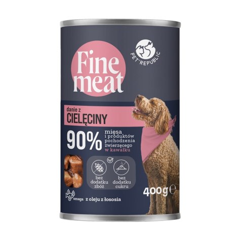 FINE MEAT Danie z cielęciny dla psa 400 g FINE MEAT Danie z cielęciny dla psa 400 g