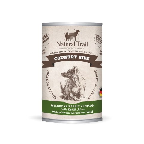 NATURAL TRAIL Country dzik,jeleń karma dla psa 400g NATURAL TRAIL Country dzik,jeleń karma dla psa 400g