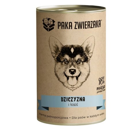 Paka Zwierzaka Dziczyzna i łosoś 400g Paka Zwierzaka Dziczyzna i łosoś 400g