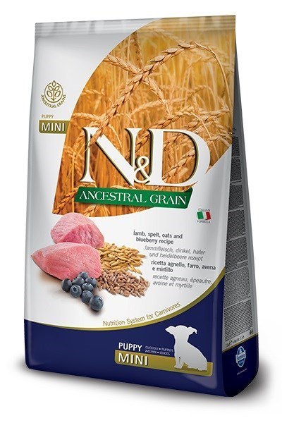 Farmina N&D Ancestral Grain sucha karma dla szczeniąt ras małych z jagnięciną 7kg Farmina N&D Ancestral Grain sucha karma dla szczeniąt ras małych z jagnięciną 7kg