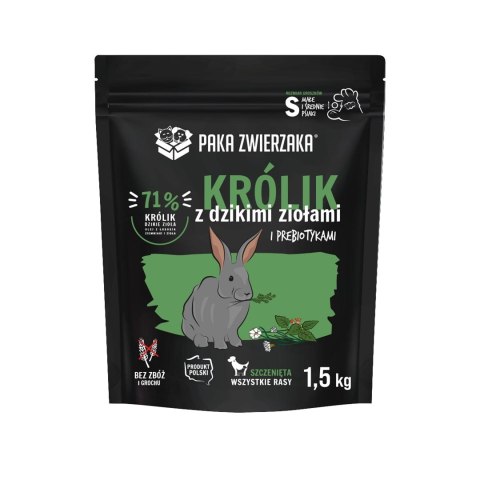 Paka Zwierzaka Seventh Heaven Królik z dzikimi ziołami PUPPY S 1,5kg Paka Zwierzaka Seventh Heaven Królik z dzikimi ziołami PUPPY S 1,5kg