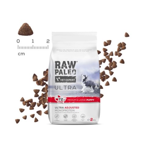 VetExpert Raw Paleo Ultra Wołowina Medium&Large Puppy 2kg VetExpert Raw Paleo Ultra Wołowina Medium&Large Puppy 2kg