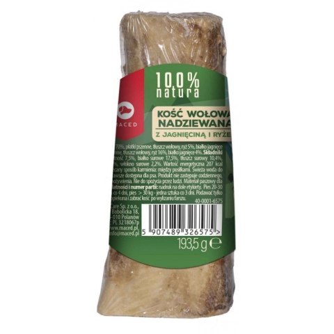 MACED Kość Nadziewana zeJagnięciną i Ryżem 150 g dla psa MACED Kość Nadziewana zeJagnięciną i Ryżem 150 g dla psa