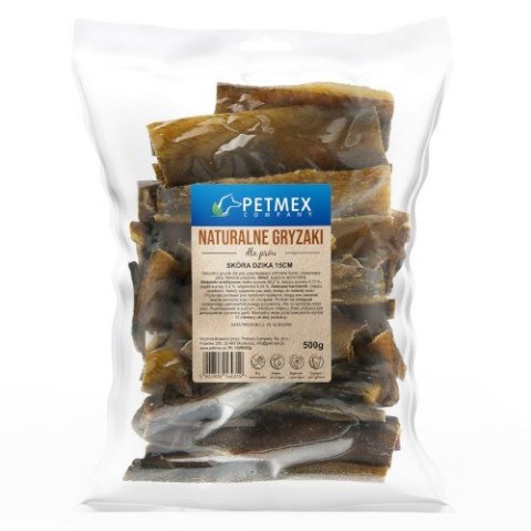 PETMEX Skóra Dzika 15cm - Przysmak dla psa - 500g PETMEX Skóra Dzika 15cm - Przysmak dla psa - 500g