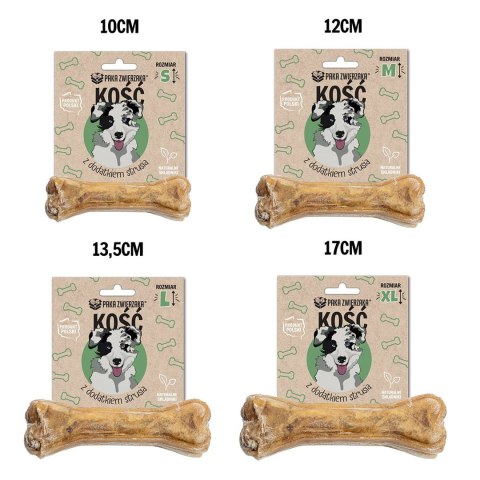 Paka Zwierzaka Kość z dodatkiem strusia S-10 cm 35g Paka Zwierzaka Kość z dodatkiem strusia S-10 cm 35g