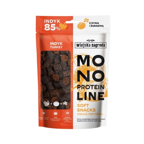 WIEJSKA ZAGRODA Monoproteinowy soft snacks Indyk (dorosły) - Przysmak dla psa - 115g WIEJSKA ZAGRODA Monoproteinowy soft snacks Indyk (dorosły) - Przysmak dla psa - 115g