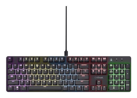 Klawiatura gamingowa Trust GXT 871 ZORA WIRELESS US Klawiatura gamingowa Trust GXT 871 ZORA WIRELESS US