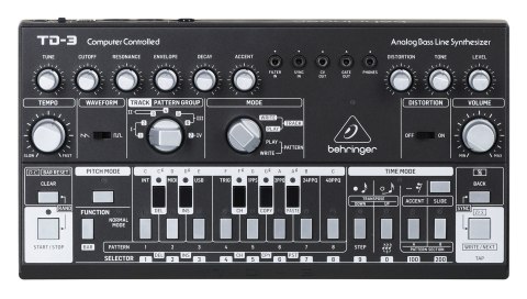 Behringer TD-3-BK - Syntezator linii basowej Behringer TD-3-BK - Syntezator linii basowej