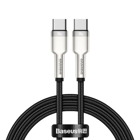 KABEL USB-C DO USB-C BASEUS CAFULE, 100W, 1M (CZARNY) KABEL USB CATJK-C01 KABEL USB-C DO USB-C BASEUS CAFULE, 100W, 1M (CZARNY) KABEL USB CATJK-C01