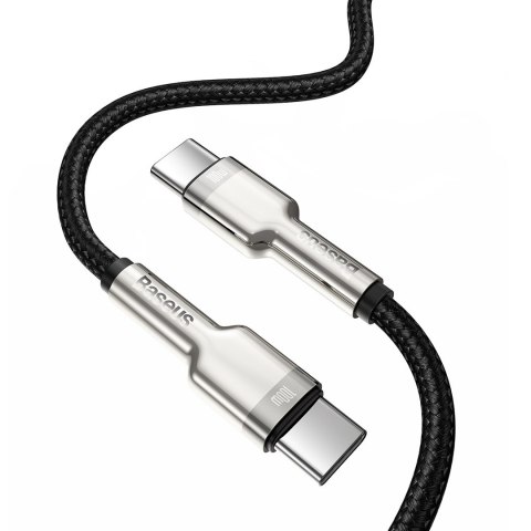 KABEL USB-C DO USB-C BASEUS CAFULE, 100W, 1M (CZARNY) KABEL USB CATJK-C01 KABEL USB-C DO USB-C BASEUS CAFULE, 100W, 1M (CZARNY) KABEL USB CATJK-C01