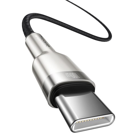 KABEL USB-C DO USB-C BASEUS CAFULE, 100W, 1M (CZARNY) KABEL USB CATJK-C01 KABEL USB-C DO USB-C BASEUS CAFULE, 100W, 1M (CZARNY) KABEL USB CATJK-C01