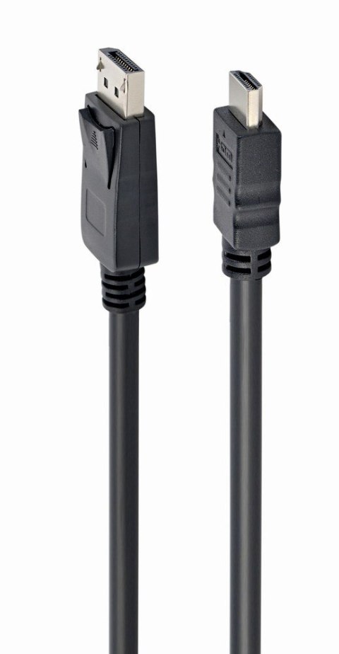 Kabel GEMBIRD CC-DP-HDMI-5M (HDMI M - DisplayPort M; 5m; kolor czarny) Kabel GEMBIRD CC-DP-HDMI-5M (HDMI M - DisplayPort M; 5m; kolor czarny)
