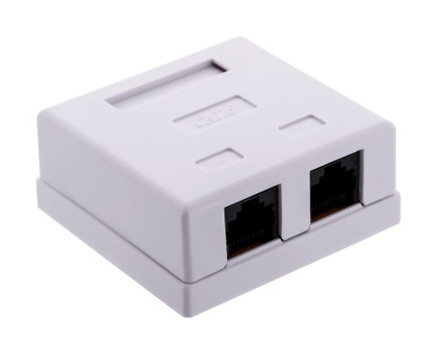 ALANTEC Gniazdo natynkowe UTP kat.6 2xRJ45 ALANTEC Gniazdo natynkowe UTP kat.6 2xRJ45