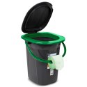 GREENBLUE TOALETA TURYSTYCZNA, CZARNO-ZIELONA GB320BG