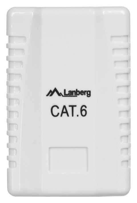 Gniazdo natynkowe Lanberg OU6-0001-W (RJ-45; kat. 6; UTP; kolor biały) Gniazdo natynkowe Lanberg OU6-0001-W (RJ-45; kat. 6; UTP; kolor biały)