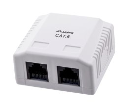 Gniazdo natynkowe Lanberg OU6-0002-W (RJ-45; UTP; kolor biały)