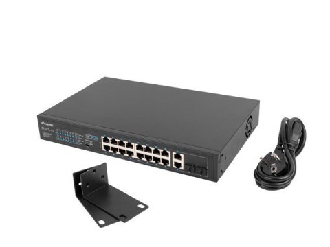 LANBERG SWITCH RACK 19" 16X 100MB POE+/2X COMBO GIGABIT 150W NIEZARZĄDZALNY RSFE-16P-2C-150 LANBERG SWITCH RACK 19" 16X 100MB POE+/2X COMBO GIGABIT 150W NIEZARZĄDZALNY RSFE-16P-2C-150