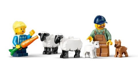 LEGO CITY 60461 Czerwony traktor z przyczepą i owcą