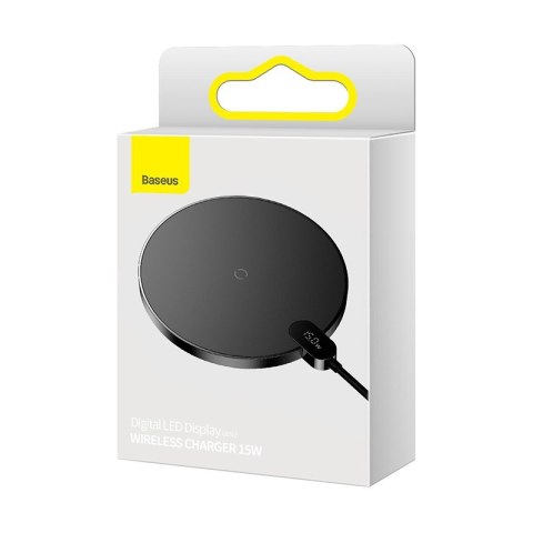 BASEUS ŁADOWARKA INDUKCYJNA LED 15W (CZARNA) BASEUS ŁADOWARKA INDUKCYJNA LED 15W (CZARNA)