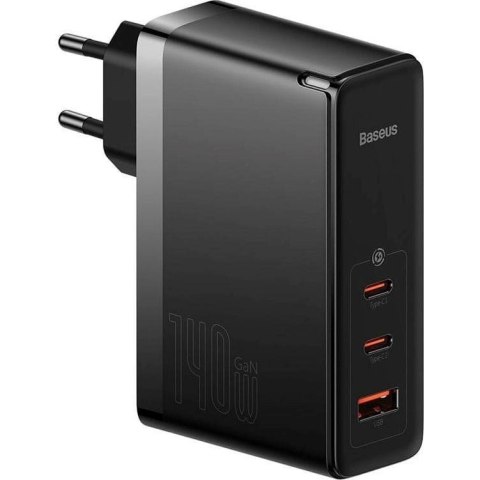BASEUS ŁADOWARKA SIECIOWA 2X USB-C + USB (CZARNA) BASEUS ŁADOWARKA SIECIOWA 2X USB-C + USB (CZARNA)