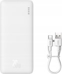 BASEUS POWERBANK AIRPOW 10000MAH 20W (BIAŁY)