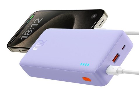BASEUS POWERBANK AIRPOW 20000MAH 20W (FIOLETOWY) BASEUS POWERBANK AIRPOW 20000MAH 20W (FIOLETOWY)