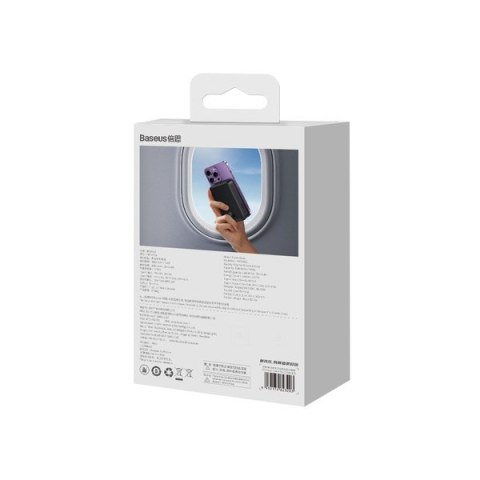 BASEUS POWERBANK MAGNETIC MINI 20000MAH (CZARNY) BASEUS POWERBANK MAGNETIC MINI 20000MAH (CZARNY)
