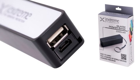ESPERANZA POWER BANK 2000MAH QUARK CZARNY XMP101K ESPERANZA POWER BANK 2000MAH QUARK CZARNY XMP101K