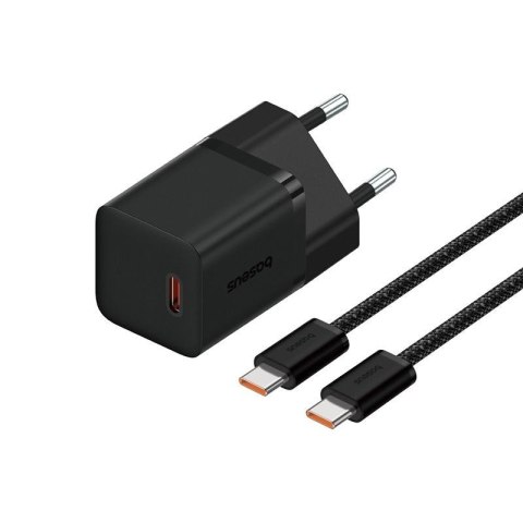 Ładowarka Baseus GaN5 mini 1C 30W EU+kabel USB-C (cluster black) Ładowarka Baseus GaN5 mini 1C 30W EU+kabel USB-C (cluster black)