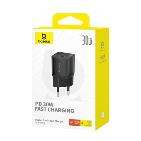 Ładowarka Baseus GaN5S 1C 30W EU (cluster black) Ładowarka Baseus GaN5S 1C 30W EU (cluster black)