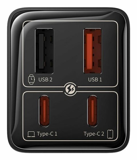 Ładowarka sieciowa Baseus GaN6 Pro FastCharger 2C+2U 65W EU (cluster black) Ładowarka sieciowa Baseus GaN6 Pro FastCharger 2C+2U 65W EU (cluster black)