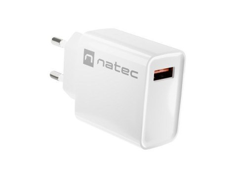 NATEC ŁADOWARKA SIECIOWA RIBERA USB-A 18W BIAŁA NUC-2057 NATEC ŁADOWARKA SIECIOWA RIBERA USB-A 18W BIAŁA NUC-2057