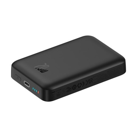 Powerbank Baseus Magnetic Mini Air Wireless 10000mAh 20W+kabel USB C-USB C (czarny) Powerbank Baseus Magnetic Mini Air Wireless 10000mAh 20W+kabel USB C-USB C (czarny)