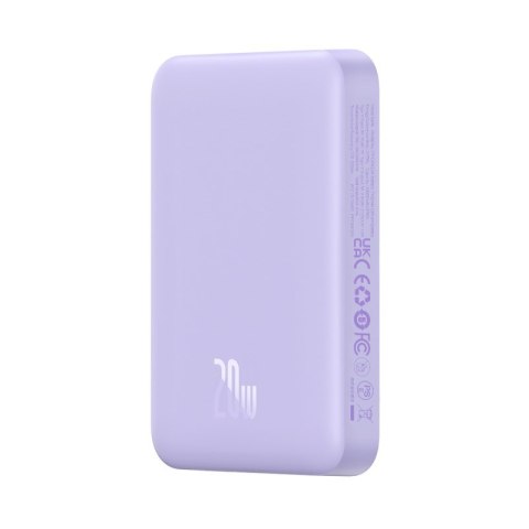 Powerbank Baseus Magnetic Mini Air Wireless 10000mAh 20W+kabel USB C-USB C (fiolet) Powerbank Baseus Magnetic Mini Air Wireless 10000mAh 20W+kabel USB C-USB C (fiolet)