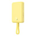 Powerbank Baseus Magnetic Mini Air Wireless 10000mAh 20W+kabel USB C-USB C (żółty)