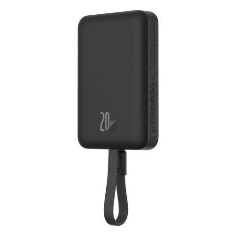 Powerbank Baseus Magnetic Mini Air Wireless 10000mAh 20W+kabel lightning (czarny) Powerbank Baseus Magnetic Mini Air Wireless 10000mAh 20W+kabel lightning (czarny)