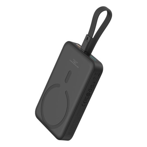 Powerbank Baseus Magnetic Mini Air Wireless 10000mAh 20W+kabel lightning (czarny) Powerbank Baseus Magnetic Mini Air Wireless 10000mAh 20W+kabel lightning (czarny)