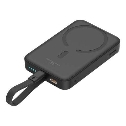Powerbank Baseus Magnetic Mini Air Wireless 10000mAh 20W+kabel lightning (czarny) Powerbank Baseus Magnetic Mini Air Wireless 10000mAh 20W+kabel lightning (czarny)
