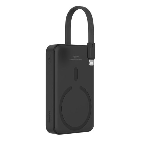 Powerbank Baseus Magnetic Mini Air Wireless 10000mAh 20W+kabel lightning (czarny) Powerbank Baseus Magnetic Mini Air Wireless 10000mAh 20W+kabel lightning (czarny)