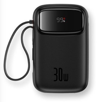 Powerbank Baseus Qpow 2 10000mAh 30W 2xUSB-C (czarny) Powerbank Baseus Qpow 2 10000mAh 30W 2xUSB-C (czarny)