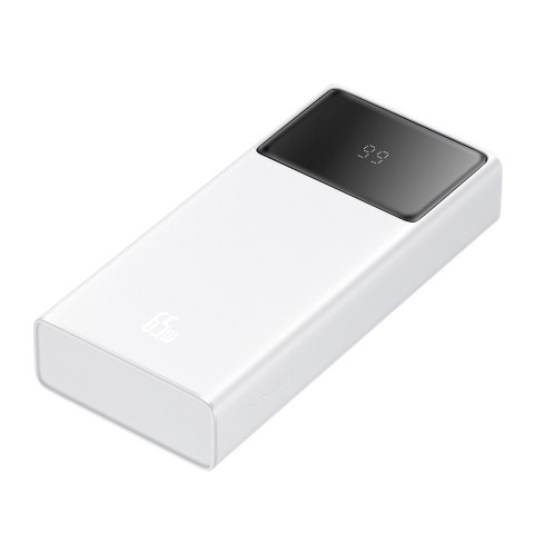 Powerbank Baseus Star-Lord 20000mAh 65W+kabel USB-USB C (biały) Powerbank Baseus Star-Lord 20000mAh 65W+kabel USB-USB C (biały)