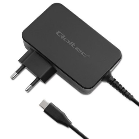 QOLTEC ŁADOWARKA GAN POWER PRO | 1XUSB-C | 100W | 5-20V | 3-5A | CZARNA QOLTEC ŁADOWARKA GAN POWER PRO | 1XUSB-C | 100W | 5-20V | 3-5A | CZARNA