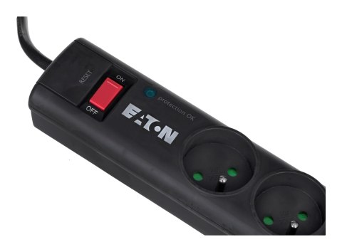 Listwa przeciwprzepięciowa EATON PS6F (6 x UTE; 10 A; kolor czarny) Listwa przeciwprzepięciowa EATON PS6F (6 x UTE; 10 A; kolor czarny)